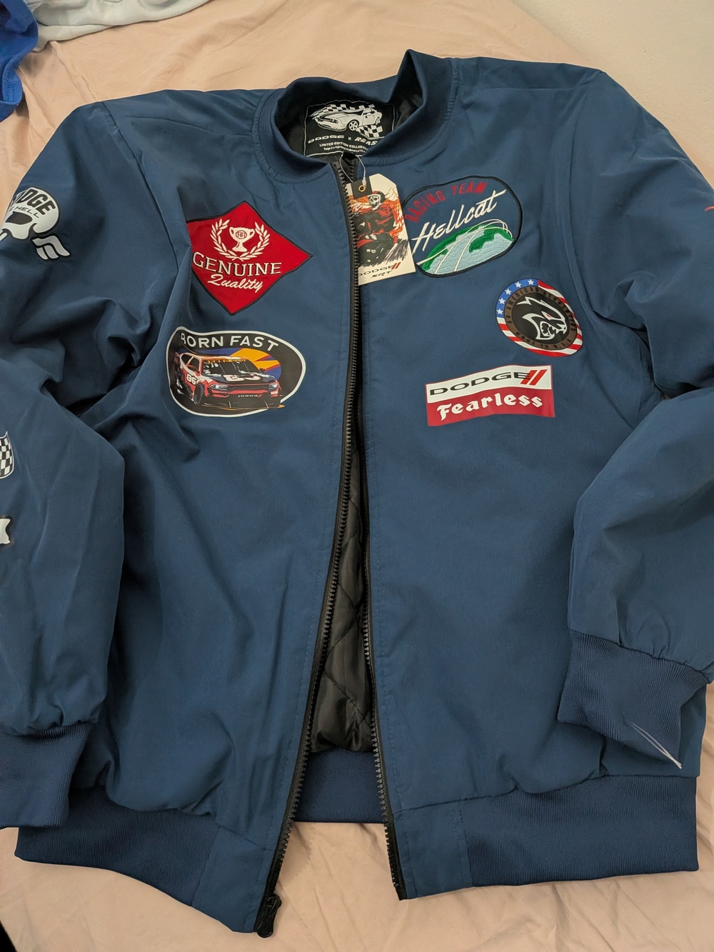 Dodge x Reason Clothing SRT Hellcat Racing Bomber Jacket - Men's XL Brand New